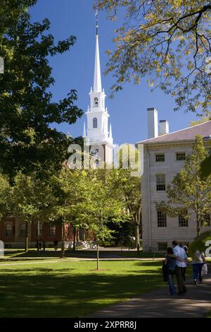 Campus de l'Université de Harvard, Cambridge, Massachusetts, USA Banque D'Images