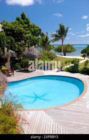 Dans les Îles Cook Aitutaki Banque D'Images