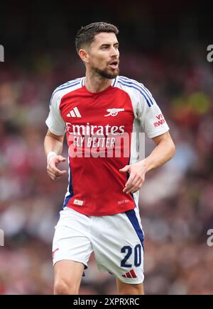 Jorginho d'Arsenal lors du match amical d'avant-saison à l'Emirates Stadium, Londres. Date de la photo : mercredi 7 août 2024. Banque D'Images