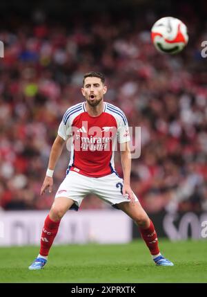 Jorginho d'Arsenal lors du match amical d'avant-saison à l'Emirates Stadium, Londres. Date de la photo : mercredi 7 août 2024. Banque D'Images