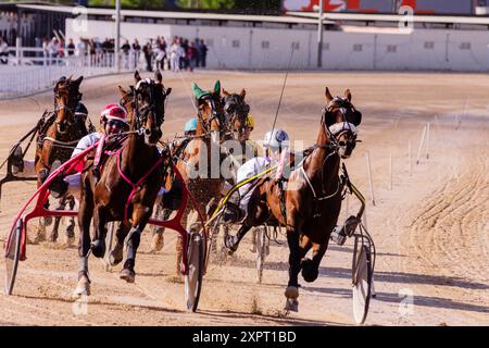 Grand Prix équestre, hippodrome son Pardo, Palma, Majorque, Îles Baléares, Espagne, europe. Banque D'Images