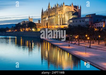 Catedral de Mallorca, Catedral-Basílica de Santa María , siglo XIV, Monumento Histórico-artístico, Palma de Mallorca , Mallorca, baléares, spai Banque D'Images
