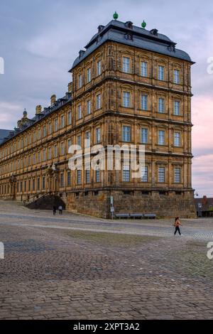 Vue de la nouvelle résidence à Bamberg en Bavière, Allemagne. Banque D'Images