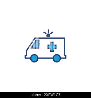 Vecteur icône ambulance. vecteur d'icône de chariot d'ambulance. voiture d'ambulance Illustration de Vecteur