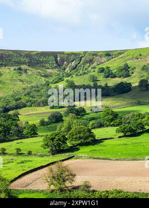 Fermes dans le parc national de North York Moors, Yorkshire, Angleterre Banque D'Images