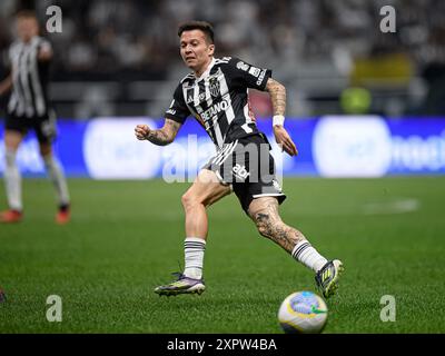 Belo Horizonte, Brésil. 07 août 2024. Bernard de l'Atletico Mineiro, lors du match entre l'Atletico Mineiro et la CRB, pour la deuxième manche de la manche du 16 de la Coupe du Brésil 2024, au stade Arena MRV, à Belo Horizonte le 07 août. Photo : Gledston Tavares/ crédit : DiaEsportivo/Alamy Live News Banque D'Images
