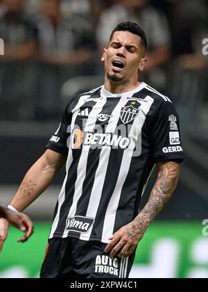 Belo Horizonte, Brésil. 07 août 2024. Paulinho de l'Atletico Mineiro lors du match entre l'Atletico Mineiro et la CRB, pour la deuxième manche de la manche du 16 de la Coupe du Brésil 2024, au stade Arena MRV, à Belo Horizonte le 07 août. Photo : Gledston Tavares/ crédit : DiaEsportivo/Alamy Live News Banque D'Images