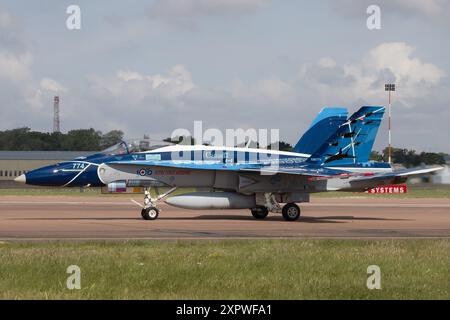 Centenaire de l'Aviation royale canadienne F-18 Hornet au Royal International Air Tattoo 2024. Banque D'Images