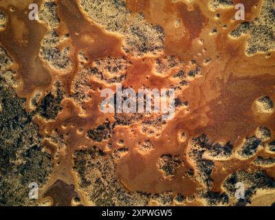 Motifs de sable, désert de Simpson, outback Queensland, Australie Banque D'Images