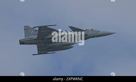 DARWIN, AUSTRALIE - 18 JUILLET 2024 : la Royal Thai Air Force JAS 39 Gripen participe à l'exercice Pitch Black en Australie. Banque D'Images