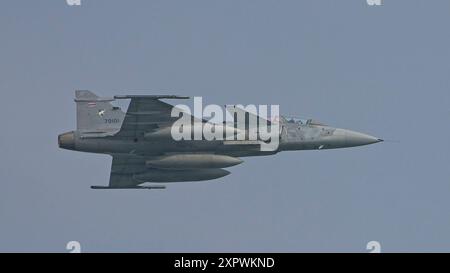 DARWIN, AUSTRALIE - 18 JUILLET 2024 : la Royal Thai Air Force JAS 39 Gripen participe à l'exercice Pitch Black en Australie. Banque D'Images