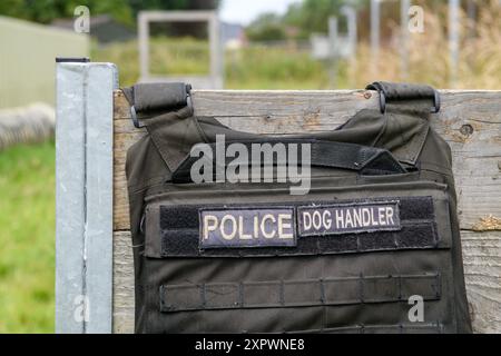 Un gilet de maître-chien de police, Royaume-Uni. Banque D'Images