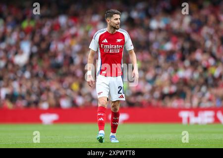 Londres, Royaume-Uni. 07 août 2024. Le Jorginho d'Arsenal en action lors du match amical de pré-saison Arsenal FC contre Bayer 04 Leverkusen à l'Emirates Stadium, Londres, Angleterre, Royaume-Uni le 7 août 2024 Credit : Every second Media/Alamy Live News Banque D'Images