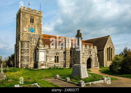 Église St Helens, Buttway Lane, Cliffe, Kent Banque D'Images