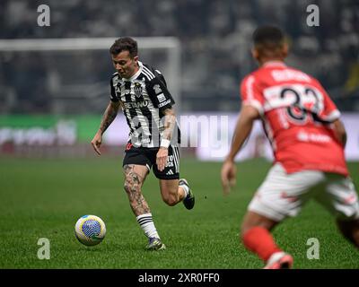 7 août 2024 : Arena MRV, Belo Horizonte, Brésil : Coupe du Brésil de football, Atletico Mineiro versus CRB : Bernard de l'Atlético Mineiro Banque D'Images