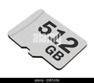 Carte mémoire d'une capacité de 512 Go, disque de stockage flash MicroSD Banque D'Images