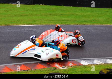 RÉVEIL DU SIDECAR CASWELL Banque D'Images