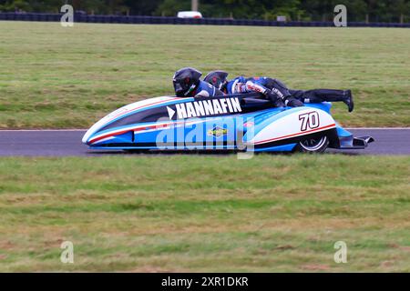 RÉVEIL DU SIDECAR CASWELL Banque D'Images