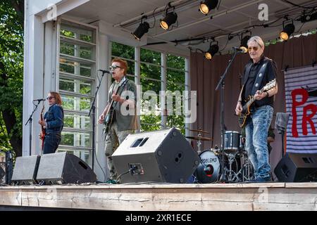 Tumppi Varonen & Problems on Esplanade Park scène extérieure à Helsinki, Finlande Banque D'Images