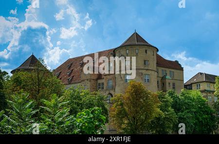 Vue sur le vieux château de Stuttgart. Baden-Württemberg, Allemagne, Europe Banque D'Images