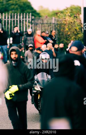 Marche pacifique antiraciste pour protéger Asylum Link à Liverpool le 7 août 2024 Banque D'Images