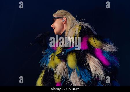 Alison Goldfrapp se produit sur la scène principale du Wilderness Festival 2024 à Cornbury Park le 3 août 2024. Charlbury, Oxfordshire. Crédit : Michae Banque D'Images