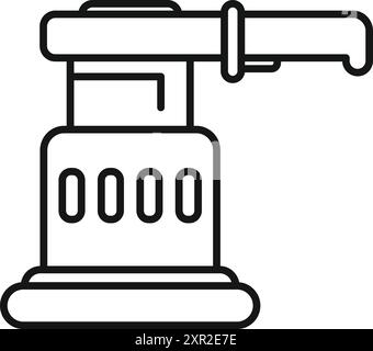 Ponceuse à bande électrique pour poncer le bois et d'autres matériaux Illustration de Vecteur