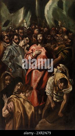 Dépouillement du Christ (Espolio). El Greco (Domenikos Theotokopoulos). Début du XVIIe siècle. Banque D'Images