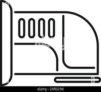 Icône simple et audacieuse d'un avion à main électrique, parfait pour les projets de bricolage et de menuiserie Illustration de Vecteur