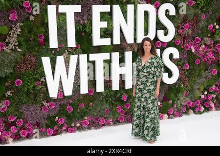 Londres, Royaume-Uni. 08 août 2024. Photo : Andrea McLean assiste à la projection du gala britannique « It ends With US » à l'Odeon luxe Leicester Square. Crédit : Justin Ng/Alamy Live News Banque D'Images