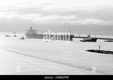 Pétrolier Tantalus in IJmuiden, Ships, IJmuiden, Velsen, IJmuiden, pays-Bas, 28-08-1981, Whizgle Dutch News : des images historiques sur mesure pour l'avenir. Explorez le passé néerlandais avec des perspectives modernes grâce à des images d'agences néerlandaises. Concilier les événements d'hier avec les perspectives de demain. Embarquez pour un voyage intemporel avec des histoires qui façonnent notre avenir. Banque D'Images