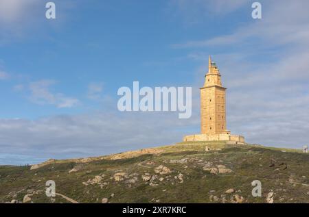 tour d'hercule à la Corogne, Espagne Banque D'Images