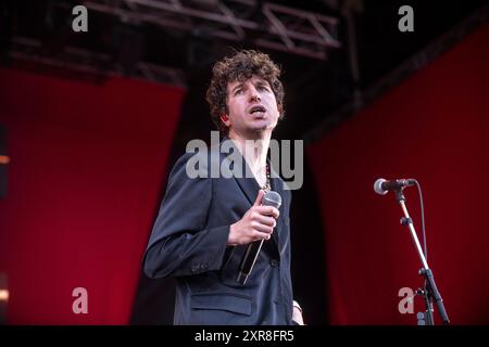 Les Kooks se produisent au Festival Cruïlla, Barcelone 12 juillet 2024. Photographe : ALE Espaliat Banque D'Images