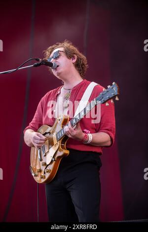 Les Kooks se produisent au Festival Cruïlla, Barcelone 12 juillet 2024. Photographe : ALE Espaliat Banque D'Images