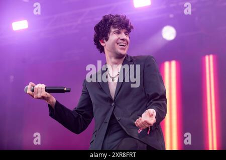 Les Kooks se produisent au Festival Cruïlla, Barcelone 12 juillet 2024. Photographe : ALE Espaliat Banque D'Images