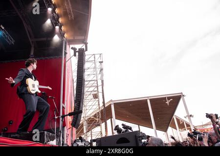 Les Kooks se produisent au Festival Cruïlla, Barcelone 12 juillet 2024. Photographe : ALE Espaliat Banque D'Images