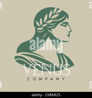 Venus Company - illustration vectorielle de logo plat Illustration de Vecteur