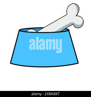 Délicatesse pour chiens.OS à mâcher et nourriture séchée pour chien isolé sur fond blanc. Banque D'Images