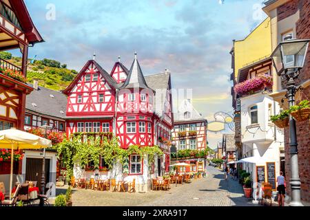 Bacharach, Vallée du Rhin moyen, Allemagne Banque D'Images