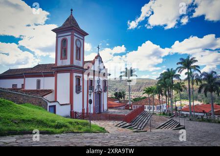 Photo de l'église Sao Francisco de assis, Diamantina, Minas Gerais, Brésil Banque D'Images