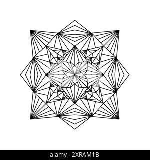 Mandalas pour coloriage. Ornements décoratifs ronds. Forme de fleur inhabituelle. Banque D'Images