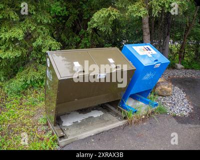 Poubelles résistantes Banque D'Images