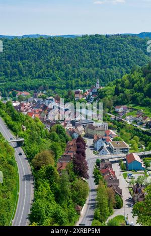 Oberndorf am Neckar, vue sur Oberndorf am Neckar à Schwarzwald (Forêt Noire), Bade-Württemberg, Allemagne Banque D'Images