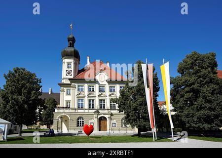 Allemagne, Bavière, haute-Bavière, Altötting, Kapellplatz, mairie Banque D'Images