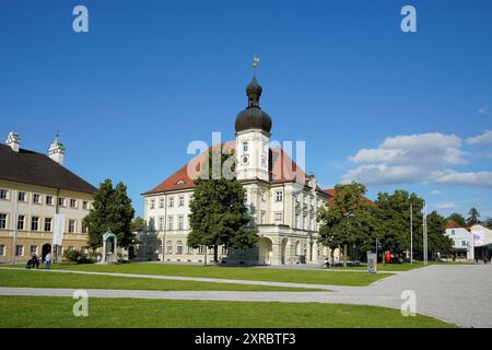 Allemagne, Bavière, haute-Bavière, Altötting, Kapellplatz, mairie Banque D'Images