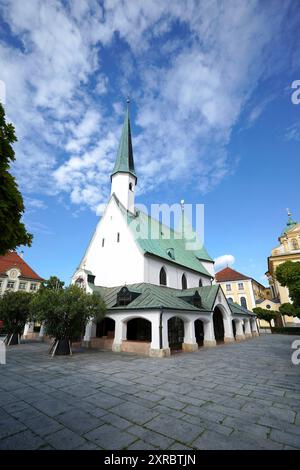 Allemagne, Bavière, haute-Bavière, Altötting, Kapellplatz, Gnadenkapelle Banque D'Images