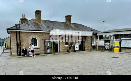 Gare de St Erth, ouverte par le West Cornwall Railway le 11 mars 1852. Banque D'Images