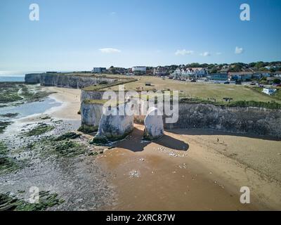 Botany Bay est une baie de Broadstairs face à la mer du Nord, Kent, Angleterre. Banque D'Images