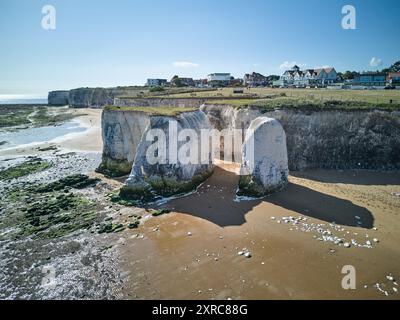 Botany Bay est une baie de Broadstairs face à la mer du Nord, Kent, Angleterre. Banque D'Images