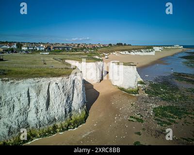 Botany Bay est une baie de Broadstairs face à la mer du Nord, Kent, Angleterre. Banque D'Images